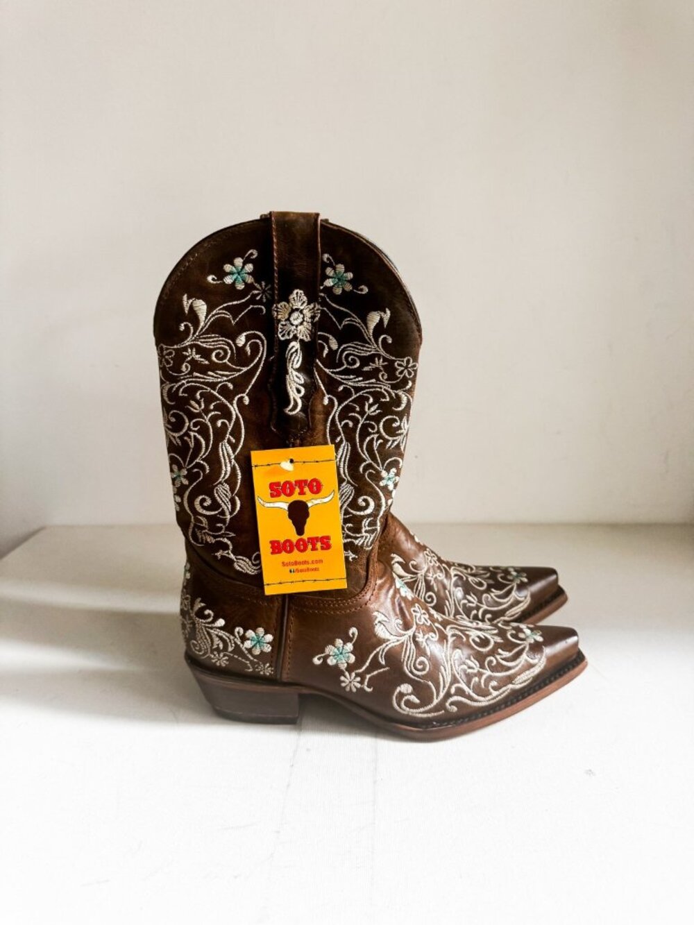 Soto Boots Leather Embroidered Handmade Boots 6